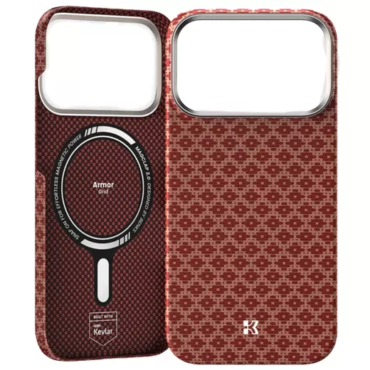 Чохол на iPhone 17 Pro Benks Kevlar ArmorGrid (Orange)