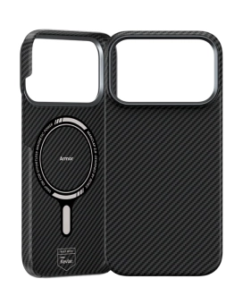 Чехол на iPhone 17 Pro Benks Kevlar (Black-Gray)