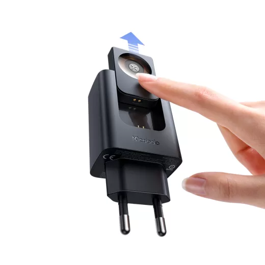 Зарядний пристрій Mcdodo Travel Charger Built-in Apple Watch Charger 30W (CH-3700) Black