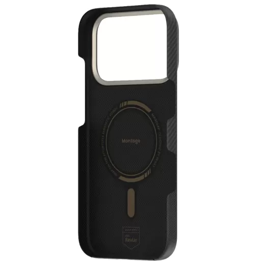 Чехол на iPhone 17 Pro ArmorAir Montage Benks Kevlar Black