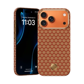 Купить Чехол на iPhone 17 Pro Max ArmorGrid Air Benks Kevlar (Orange)