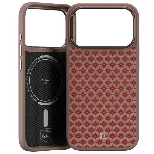 Чехол на iPhone 17 Pro Max ArmorGrid Benks Kevlar Orange