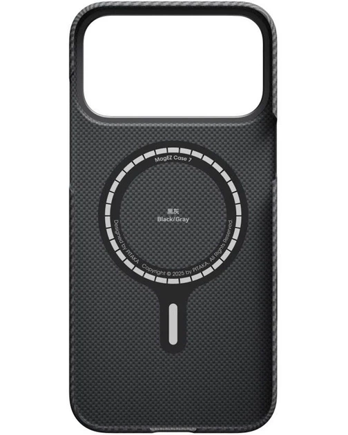 Чохол на iPhone 17 Pro Max Pitaka MagEZ Ultra-Slim (Black/Grey)