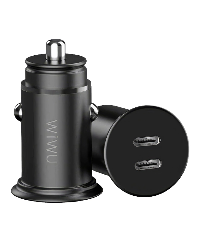 Автомобильное зарядное устройство WiWU PC243 Car Charger 185W (Dual Type-C)