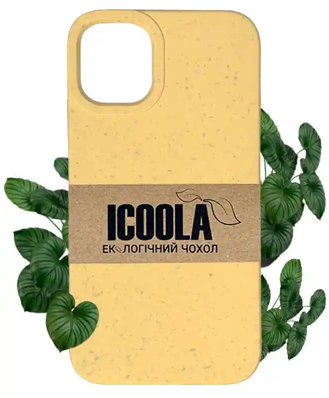 Купить эко чехол на iPhone 11 (Желтый) на iCoola.ua