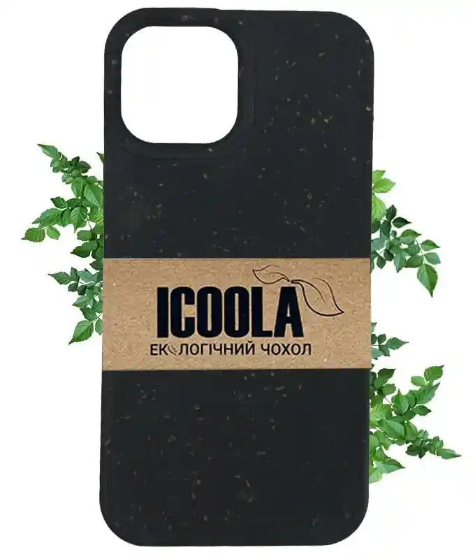 Екочохол на iPhone 12 Mini (Чорний) на iCoola.ua