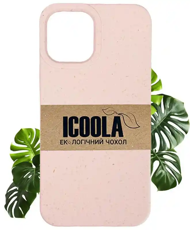 Екочохол на iPhone 12 (Рожевий) на iCoola.ua