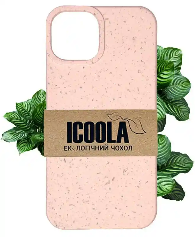 Экочехол на iPhone 13 (Розовый) на iCoola.ua