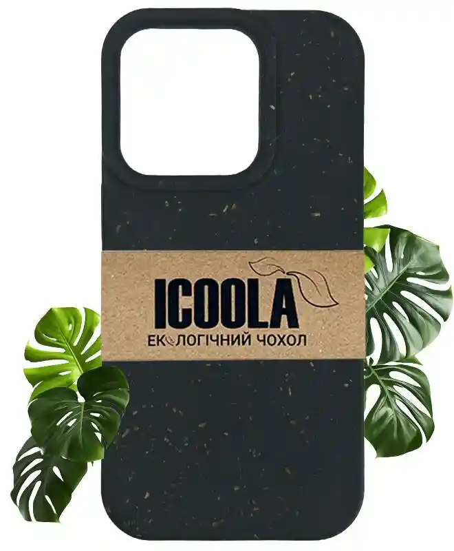 Екочохол на iPhone 13 Pro (Чорний) на iCoola.ua
