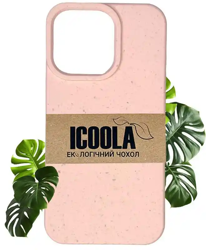 Екочохол на iPhone 13 Pro (Рожевий) на iCoola.ua