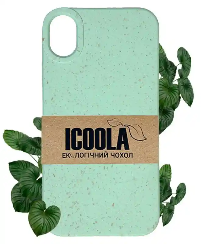 Екочохол на iPhone X (Зелений) на iCoola.ua