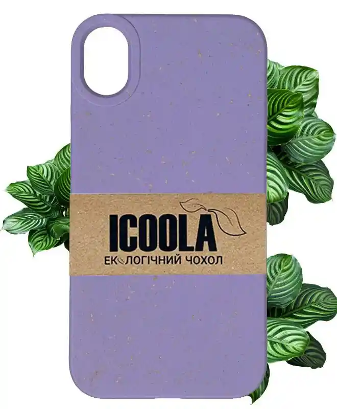 Екочохол на iPhone XS (Фіолетовий) на iCoola.ua