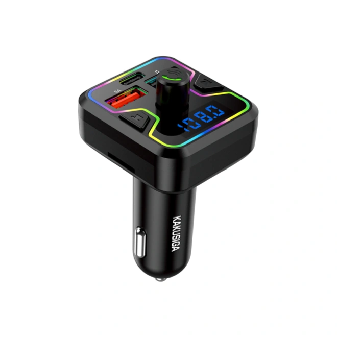 Автомобильный FM-трансмиттер KAKUSIGA KSC-1986 25W (Black)