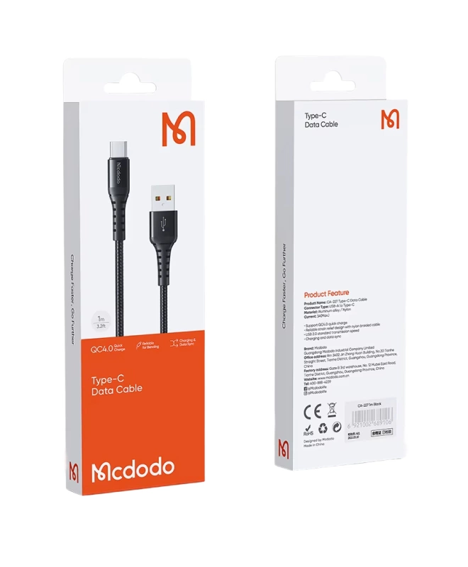 Кабель Mcdodo Type-C Data Cable (CA-227)