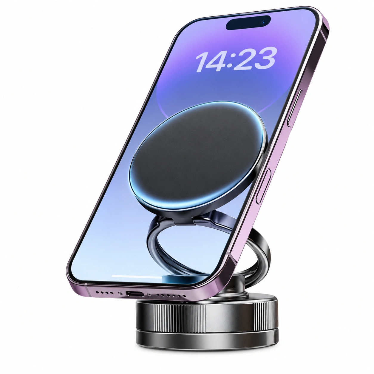 Магнітний автомобільний тримач для телефону з MagSafe Vacuum Adsorption (CCT28) Black