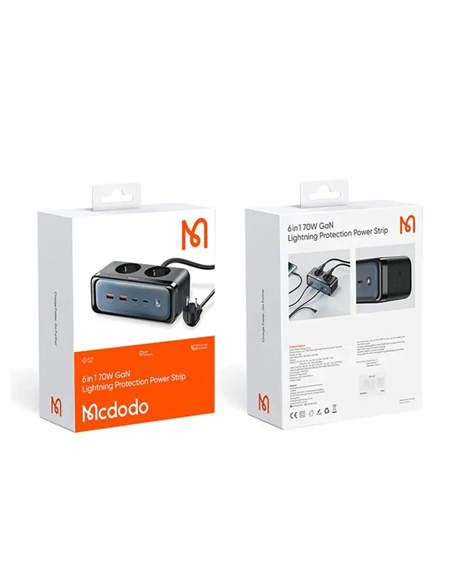 Сетевой фильтр McDodo 6-in-1 70W (CH-461)