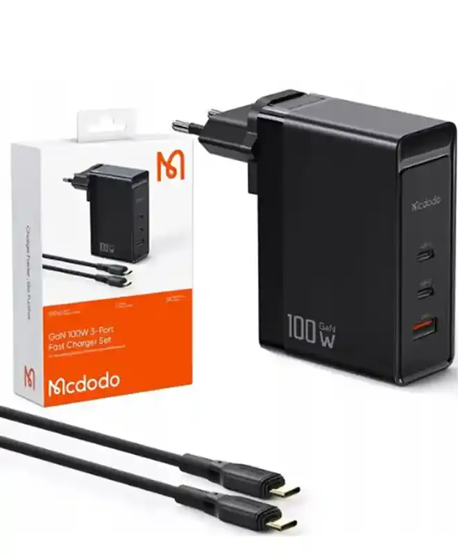 

Mcdodo GAN Fast Mcdodo USB-C PD USB-A QC 100 Вт універсальний зарядний пристрій (CH-8105)