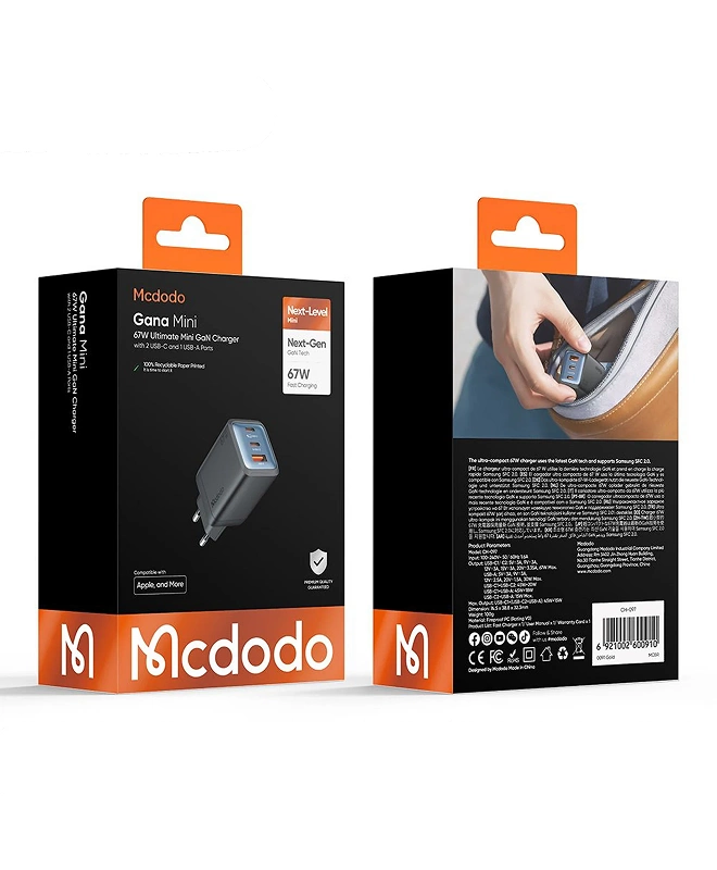 Зарядний пристрій Mcdodo Gana Mini 67W (CH-097)