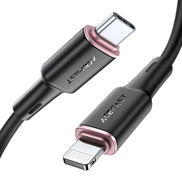 Кабель ACEFAST Data Cable USB-C to Lightning 30W 1.2m (Black) [C2-01]