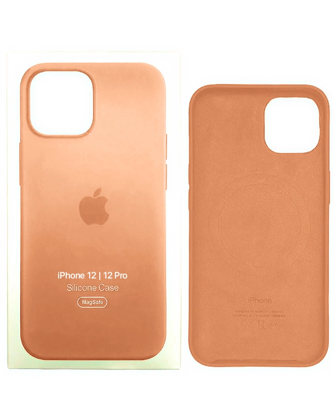 Чохол Apple Silicone Case with MagSafe (Cantaloupe) для iPhone 12/12 Pro