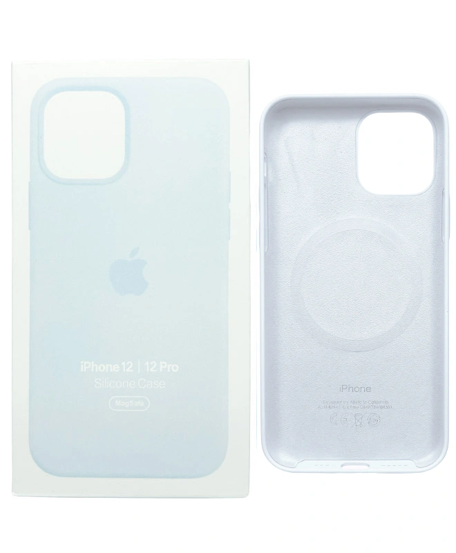 Чехол Apple Silicone Case with MagSafe (Cloud Blue) для iPhone 12/12 Pro