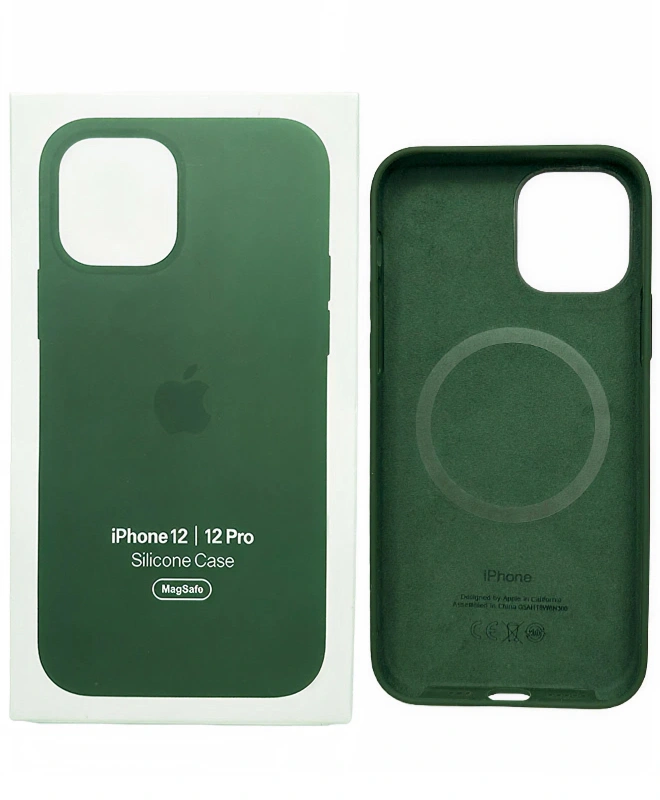 Чехол Apple Silicone Case with MagSafe (Cyprus Green) для iPhone 12/12 Pro