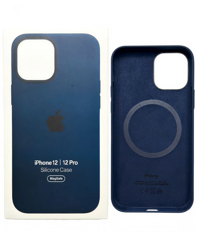 Чохол Apple Silicone Case with MagSafe (Deep Navy) для iPhone 12/12 Pro