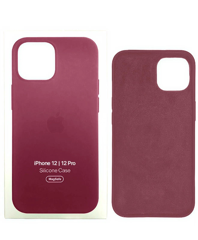 Чохол Apple Silicone Case with MagSafe (Plum) для iPhone 12/12 Pro