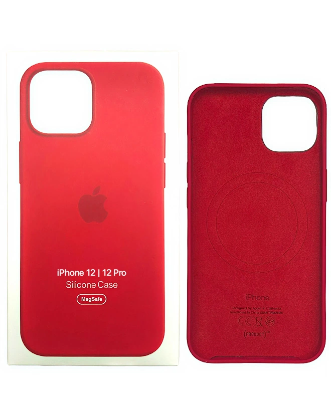 Чохол Apple Silicone Case with MagSafe (Red) для iPhone 12/12 Pro