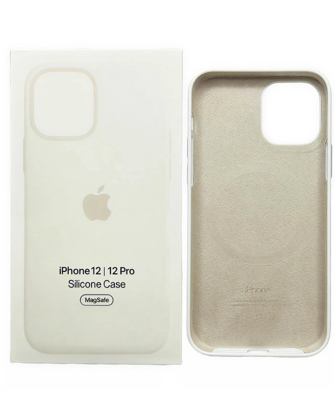 Чохол Apple Silicone Case with MagSafe (White) для iPhone 12/12 Pro