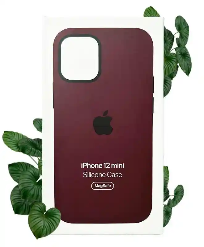Чехол Apple Silicone Case with MagSafe (Plum) для iPhone 12 Mini на iCoola.ua