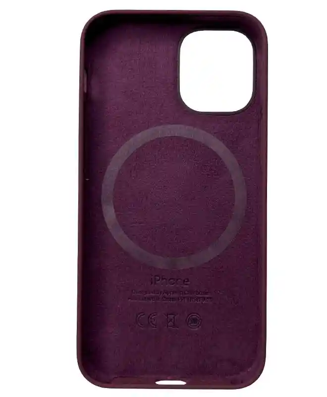 Чехол Apple Silicone Case with MagSafe (Plum) для iPhone 12 Mini на iCoola.ua