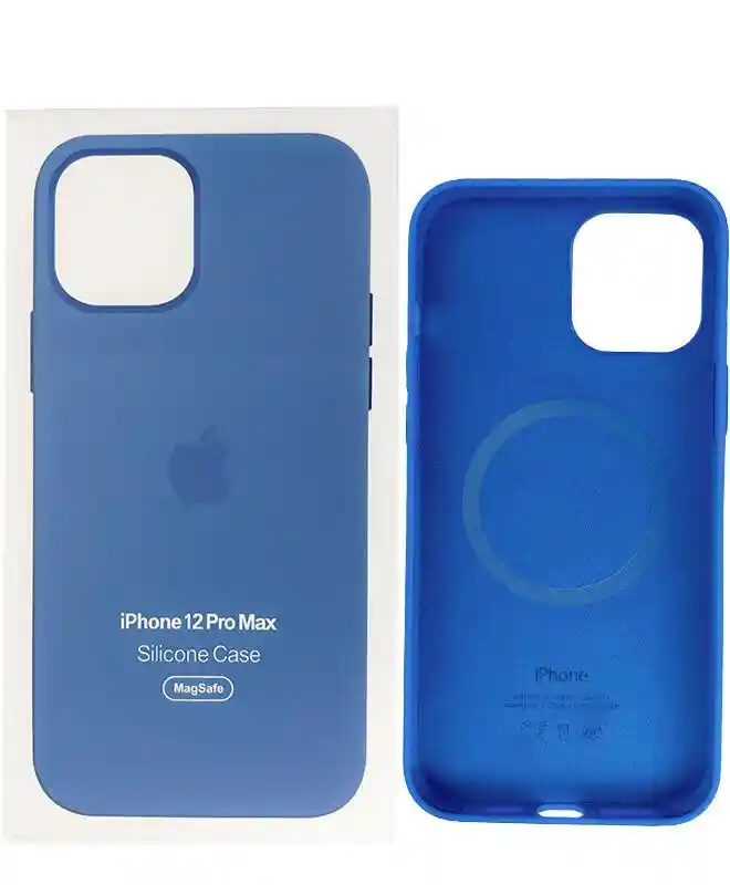 Чохол Apple Silicone Case with MagSafe (Capri Blue) для iPhone 12 Pro Max на iCoola.ua