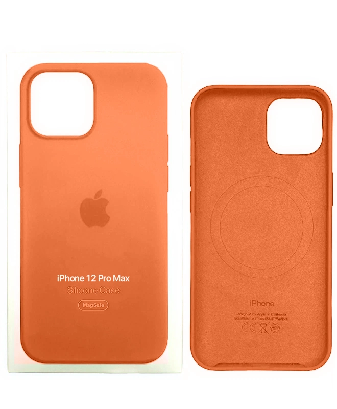 Чохол Apple Silicone Case with MagSafe (Kumquat) для iPhone 12 Pro Max