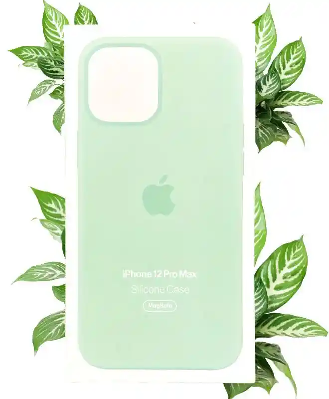 Чехол Apple Silicone Case with MagSafe (Pistachio) для iPhone 12 Pro Max