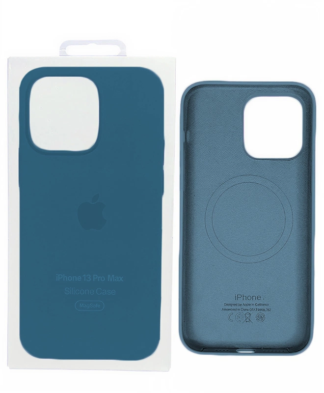 Чохол Apple Silicone Case with MagSafe (Blue Jay) для iPhone 13 Pro Max