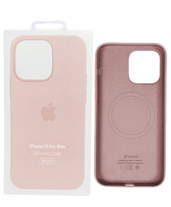 Чохол Apple Silicone Case with MagSafe (Chalk Pink) для iPhone 13 Pro Max