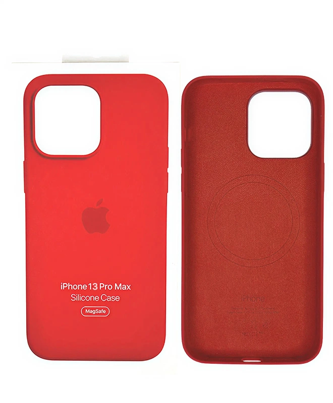 Чохол Apple Silicone Case with MagSafe (Red) для iPhone 13 Pro Max