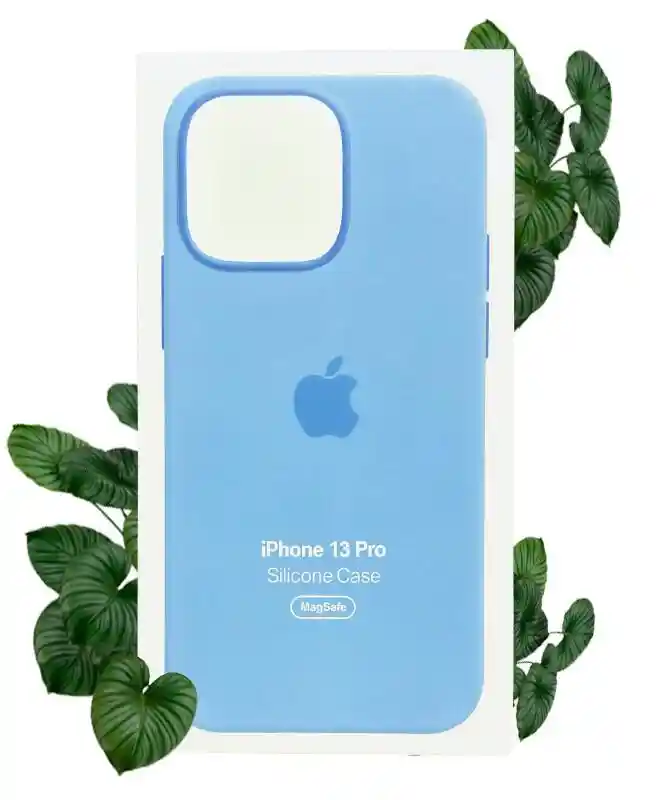 Чехол Apple Silicone Case с MagSafe (Blue Fog) для iPhone 13 Pro