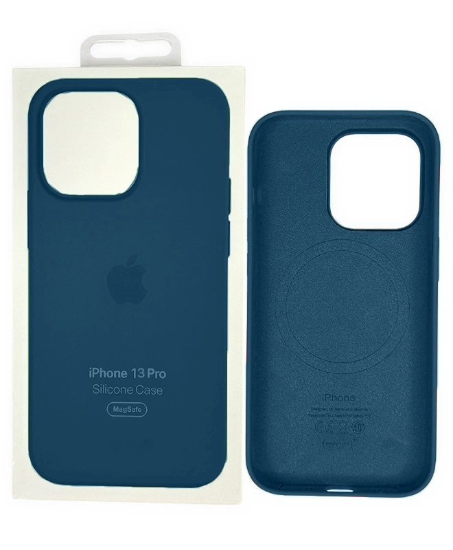 Чохол Apple Silicone Case with MagSafe (Blue Jay) для iPhone 13 Pro