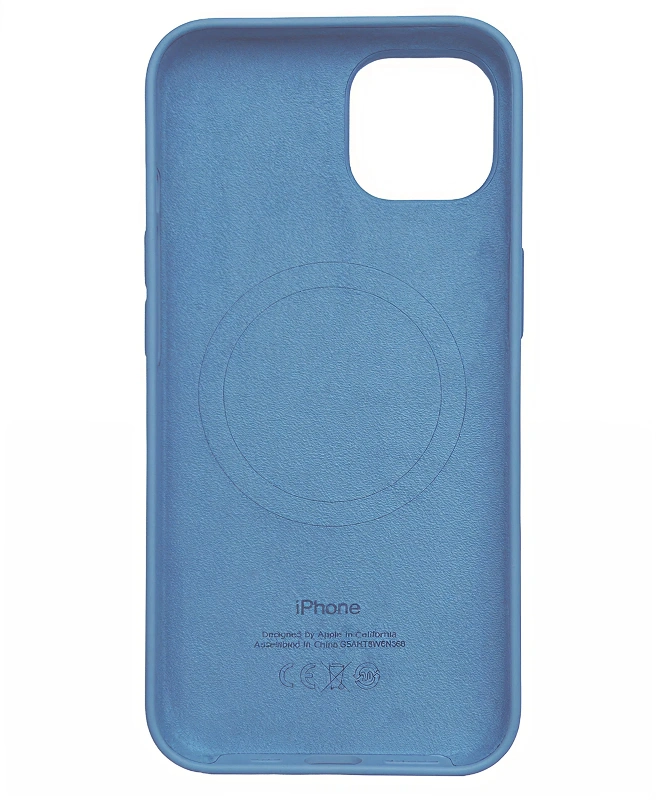 Чохол Apple Silicone Case with MagSafe (Blue Fog) для iPhone 13