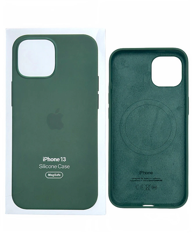 Чехол Apple Silicone Case with MagSafe (Eucalyptus) для iPhone 13