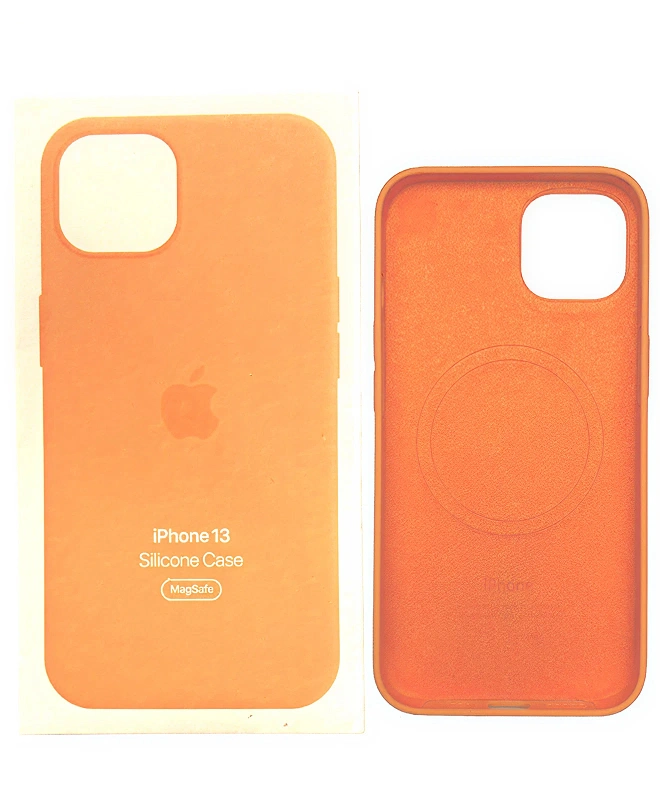 Чехол Apple Silicone Case with MagSafe (Marigold) для iPhone 13