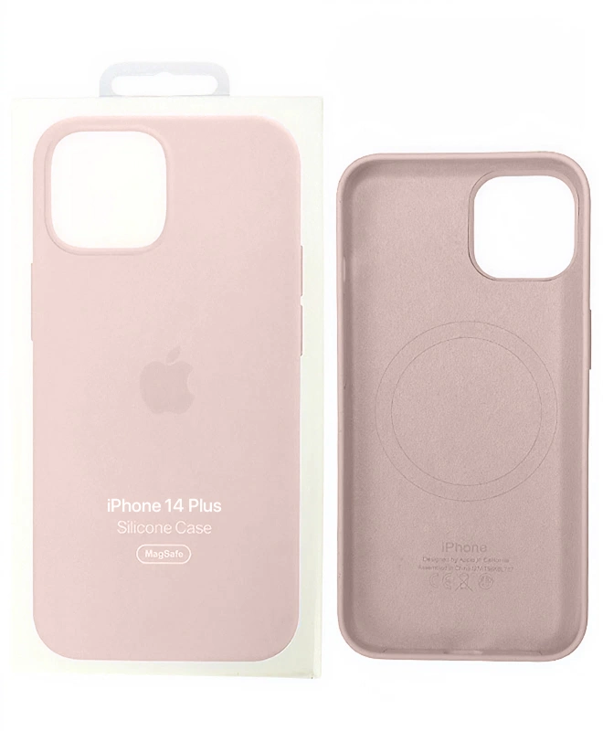 Чохол Apple Silicone Case with MagSafe (Chalk Pink) для iPhone 14 Plus