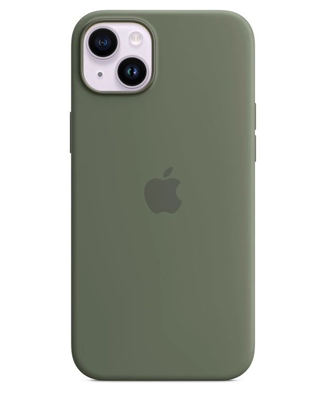 Чохол Apple Silicone Case with MagSafe (Olive) для iPhone 14 Plus