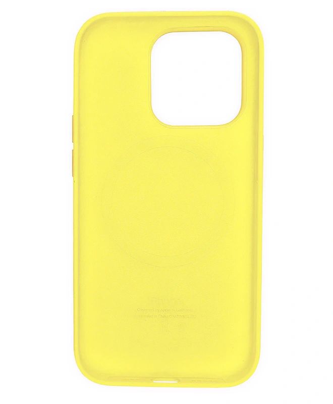 Чохол Apple Silicone Case with MagSafe (Canary Yellow) для iPhone 14 Pro