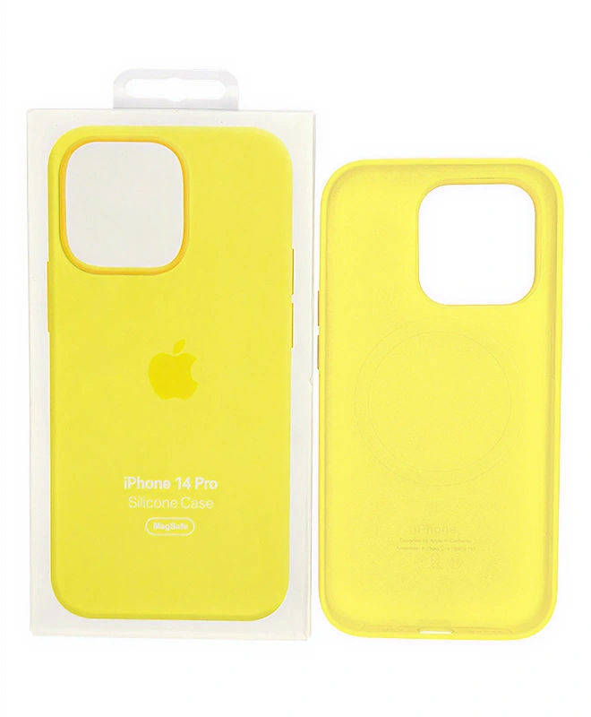 Чохол Apple Silicone Case with MagSafe (Canary Yellow) для iPhone 14 Pro