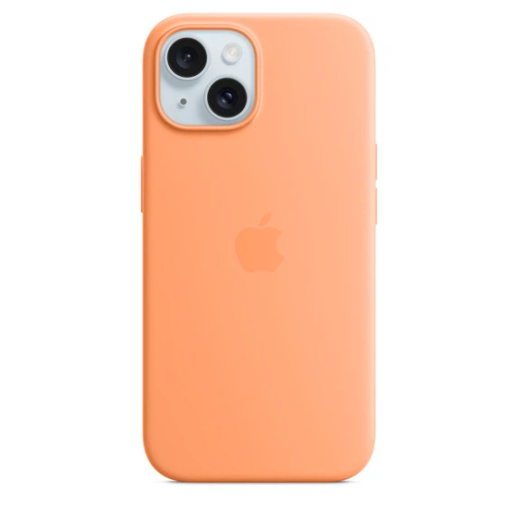 Чехол Apple Silicone Case with MagSafe (Orange Sorbet) для iPhone 15 Plus