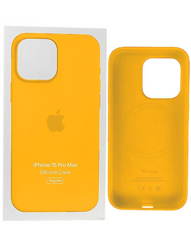 Чехол Apple Silicone Case с MagSafe (Sunshine) для iPhone 15 Pro Max