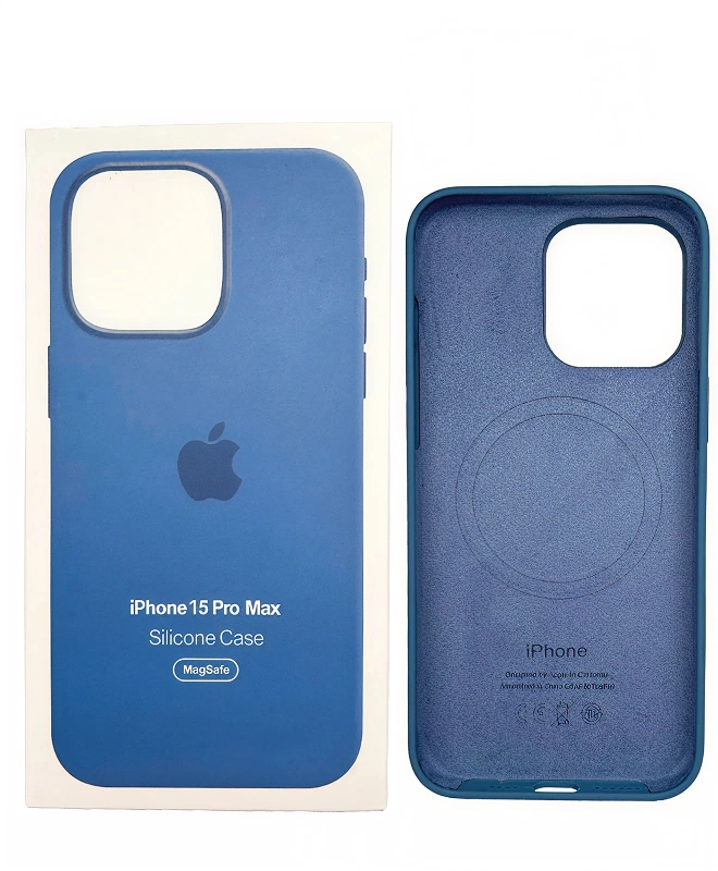 Чехол Apple Silicone Case с MagSafe (Winter Blue) для iPhone 15 Pro Max